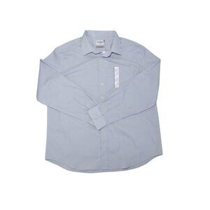 Goodfellow & Co. Men's Light Blue Gray Button-Down Shirt, Size XXL, NWT.